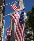 Ditch The Tangle Knot To The Curb With This Slick 360 Rotating Flag Pole Mounting Ring Clip Built For No Sweat Assembly And Bright Yard Showcase All Season Long with several US flags waving in the breeze.