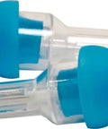 High Fidelity Earplugs For Musicians With 20dB Noise Reduction Regular Size Blue, shown without neck cord or case
