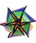 Rainbow Windsock Set Of 3 Hot Air Balloon Wind Spinners showing colorful rotating stripes and weatherproof design