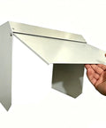 Heavy Duty Universal EV Charger Cover Built Like A Tank With Flip Up Lid, showing steel construction and lid being lifted.
