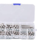 RC Car Screw Kit For Slash 4x4 Short Course Truck Stainless Steel Screws In Assorted Lengths in open plastic organizer box