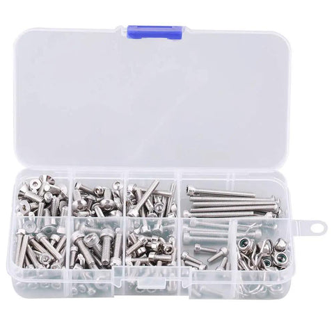 RC Car Screw Kit For Slash 4x4 Short Course Truck Stainless Steel Screws In Assorted Lengths in open plastic organizer box