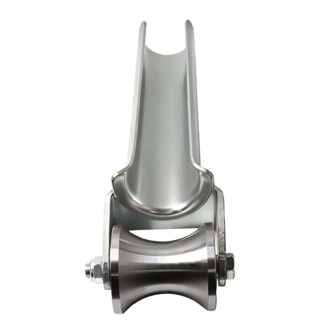 Beefy 3 Inch Conduit Cable Puller Sheave for Smooth Wire Installation with dual bearing and steel roller guide visible