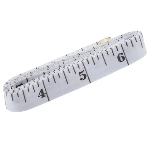 Soft Tape Measure With Dual Scale 60 Inch Vinyl Ruler For Sewing Tailor And Body Measurements, coiled with visible inch markings