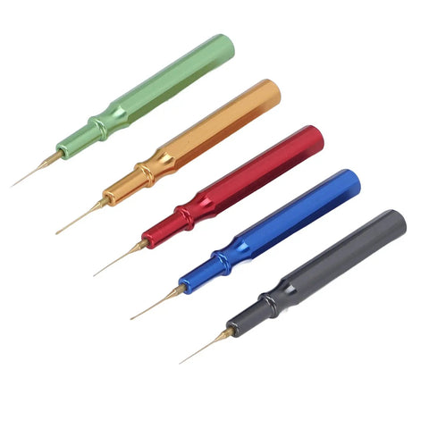 Five Piece Watch Lubricant Oiler Set With Fine Tip Oil Pin Pen For Delicate Gears Crafted From Steel Handy Repair Tool Kit multicolor pens