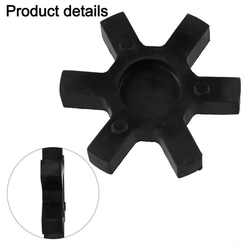 Rock Solid Urethane Insert For L-Jaw Coupling L225 Fits Lovejoy L-225 Flexible Element 5 Inch Black Industrial Drive close-up side view