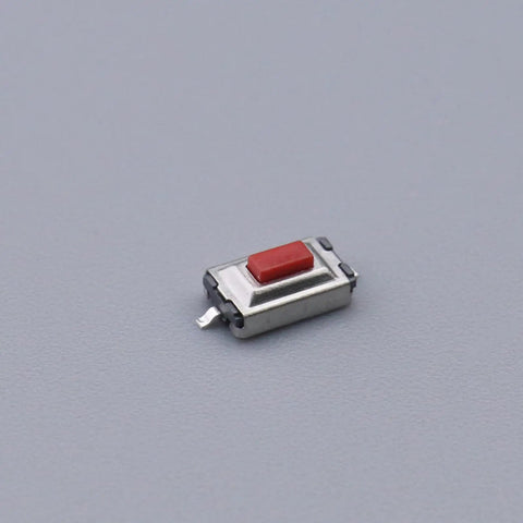 100 Pieces Micro Switch Tactile Push Button Switch Tact Switch 6x3x2.5mm SMD Surface Mount Momentary For Car Boat Light Treadmill TV Instrument Electrical Equipment Durable ABS Easy Install, red ABS SMD tactile switch