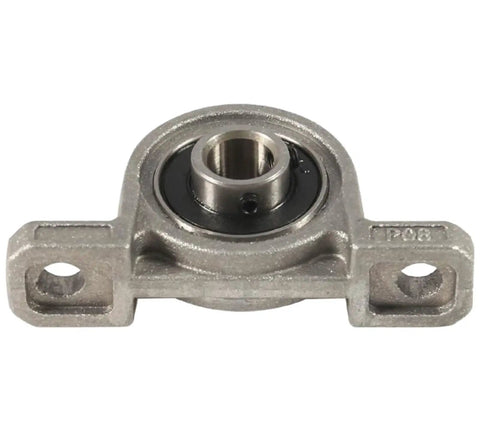 Front view of Single Row Miniature Deep Groove Ball Bearing 25mm Bore KP005 1 Piece with rubber covers for dust protection