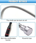 Flexible Magnetic Pickup Tool 24 Inch Bendable Snake Grabber showing bendable shaft, non-slip handle, and magnetic head