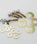 4Pcs Rocking Chair Bearing Connectors Kit M8x55mm heavy duty metal screws, washers, and brackets for furniture assembly