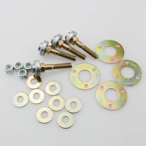 4Pcs Rocking Chair Bearing Connectors Kit M8x55mm heavy duty metal screws, washers, and brackets for furniture assembly