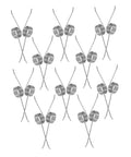 Beaupretty 20 Pack Heavy Duty Torsion Springs For Garbage Can Lids With Five Coils Silent Operation Iron Alloy Replacement Kit For Home Trash Bin Repair And Kitchen Waste Bin Fixing Tools, silver springs