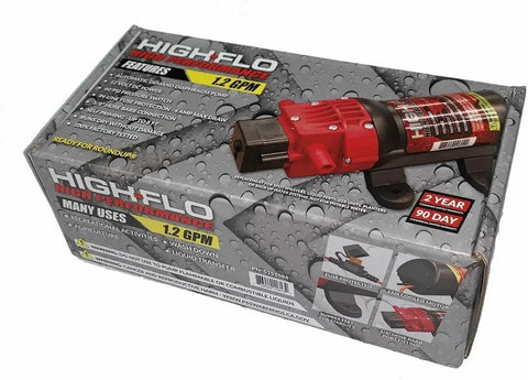 High Flow 12V Pump Replacement For Sprayers And Fluid Transfer, 1.2 GPM At 60 PSI, Heavy Duty, Plug-And-Play Swap, Compatible With HFP-12060-111 Systems, No Fuss Power For Quick Spraying, boxed red 12V diaphragm pump