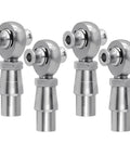 Beefy 7/8-14 Heim Joint Rod End Kit With 7/8-1/2 HMS Spacers And.120 Wall Bung Chromoly Panhard Bar For Steering And Suspension Traction Bars And Steering Linkage Two Sets With Right And Left Hand Threads, four chromoly rod ends
