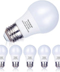 Six Pack A15 LED Light Bulbs 60 Watt Equivalent 6.5W Dimmable E26 Soft White 3000K 600 Lumens arrangement view