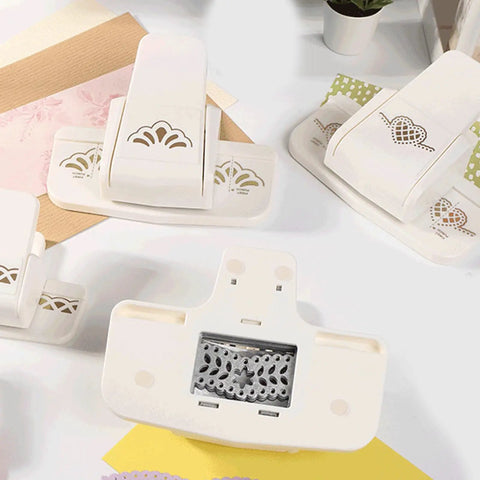 Assorted All In One Border Punch Embossing Tool For Scrapbooking And Card Making, Edges Punches And Paper Cutter In One Compact Machine