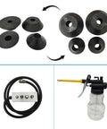 BEILOCKERY 110V hole drilling machine kit with adjustable 45-180 mm hole sizes, control box, and coolant spray bottle