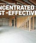 Certified Heavy Duty Ultra Concentrate Penetrating Concrete Sealer That Straight Up Waterproofs and Densifies Floors While Locking Out Moisture and Stopping Efflorescence to Give Your Slabs a Legit Rock Solid Finish in an unfinished basement.