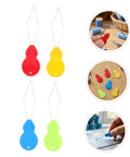 Portable Needle Threader Set For Hand Sewing And Machines Gourd Shaped Plastic Tool 100 Pcs Pack No Fuss Threading For Embroidery And DIY Crafts Cross Stitch Quilting On The Go Travel Friendly Use, red and yellow