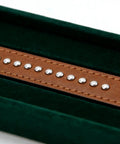 Double Cap Leather Rivets Snap Fasteners Kit Silver 100 Sets For Leather Crafting Handbags Belts And Bags With Easy Hand Install No Tool Required Decorative Metal Snaps on brown leather strap