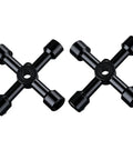 4-Way Universal Utility Cabinet Keys 2 Pack In Black For Gas Meters, Water Panels, And Electric Boxes, The Go-To Backup Access Tools