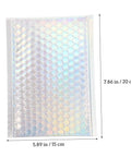 Colorful Bubble Mailers Set 20 Pcs 15x20cm Waterproof Padded Envelopes With Self Sealing Adhesive Shockproof Packing Bags For Safe Shipping