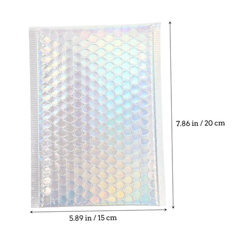Colorful Bubble Mailers Set 20 Pcs 15x20cm Waterproof Padded Envelopes With Self Sealing Adhesive Shockproof Packing Bags For Safe Shipping