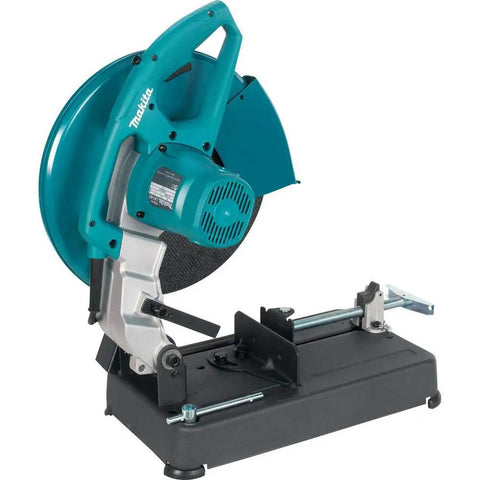 Beast 14 Inch Cut Off Saw With 15 Amp Motor And 3800 RPM For Heavy Duty Cuts Adjustable Spark Guard Two Stage Lock Off Button And 45 Degree Fence Up To 3 Locations For Sharp Accurate Material Bevels