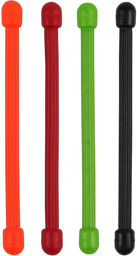 Two Pack Gear Tie Reusable 3 Inch Rubber Twist Ties With Assorted Colors Perfect For Garage Boat Home Use Waterproof And Uv Resistant