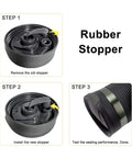 Two Replacement Gaskets And Stoppers For Contigo SnapSeal Byron Travel Mugs 16oz And 20oz Silicone Seals BPA Free Food Safe Easy Fit Replacement Lid Parts For Coffee Travel Tumbler black rubber stopper installation steps