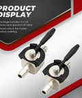 2-Pack 1/4 Inch Heavy Duty Gas Shutoff Valve Steel Inline Shutoff Replacement For ATVs, Karts, And Lawn Mowers