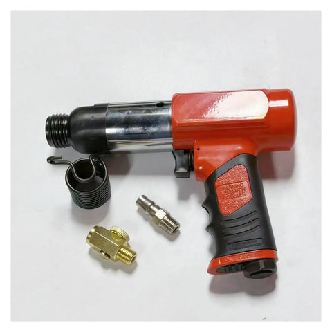 Heavy Duty Universal Pneumatic Valve Guide Punch Tool For Cars And Family Rides Complete Set To Handle Minor Engine Fixes With Ease Without Breaking The Bank Today, red and black pneumatic tool with fittings