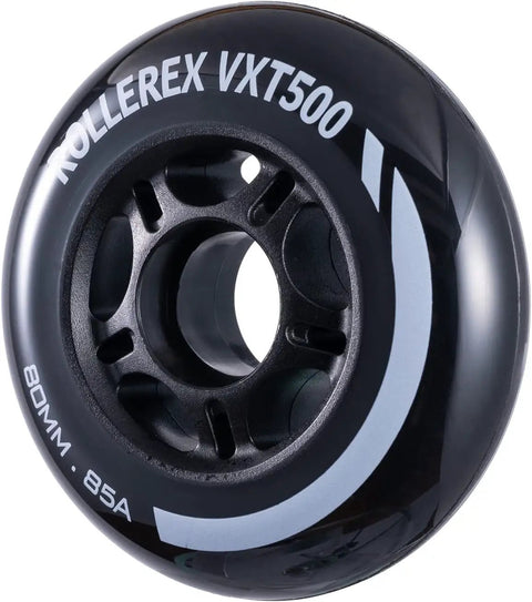 Grippy 90mm Inline Skate Wheels 85A 8 Pack For Indoor And Outdoor Skating Durable Steel Black Finish