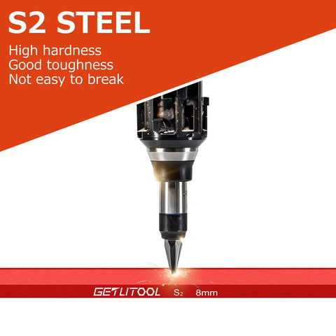 Close-up of S2 steel with high hardness label for 18 Piece Magnetic Allen Key Set With Ball End Hex Keys And Torque Handle