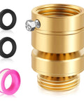 Lead Free Brass Self Draining Vacuum Breaker Adapter For Outdoor Faucets Three Quarter Inch GHT Female To Three Quarter Inch GHT Male