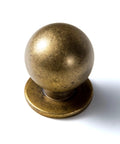 Six Pack Classic Round Cabinet Knobs 1 Inch Solid Ball Drawer Knobs With Vintage Antique Brass Finish Zinc Alloy Hardware