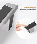 Close-up of Four Pack Two Tone Silver And Black Cabinet Handles And Drawer Knobs 5 Inch Square Zinc Alloy Kitchen Cabinet Pulls