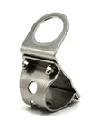 Sturdy 1 Inch and 0.87 Inch Tubular Motorcycle Handlebar Mounting Bracket Silver With Rubber Adapter Included Fits 25.4 mm and 22 mm Bars