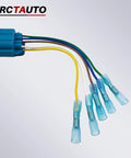 Heavy Duty Beefy Universal Truck Bed Wiring Harness Adapter with Female Connector and Bare Wire Ends for truck bed wiring.