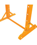 Beefy 12 Ton Hydraulic Shop Press With Adjustable Height Remote Cylinder And Pressure Gauge legs and frame detail