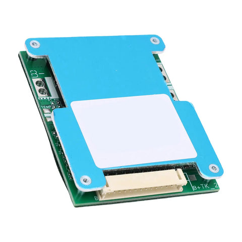 Rugged 13s Lithium Battery Protection Board With Smart Temperature Control And Real Time Cell Voltage Monitoring 50a Bms Pack Balancer rear view showing connection ports.