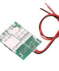 12V 100A 4S LiFePO4 Battery BMS Protection Board With Plug And Play Balancing and red-black wires for power connection.