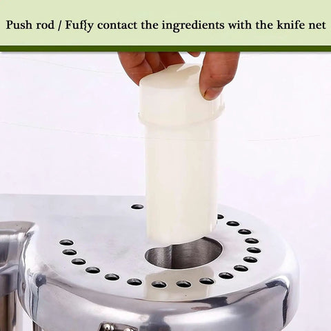 Push rod of Heavy Duty Commercial Citrus Juicer Machine 370W Electric High Speed Extractor 2800 RPM for easy ingredient processing.