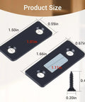 Dimensions of Ultra Thin Magnetic Cabinet Catch Set 12 Pack Stick On Drawer Magnets And Cabinet Latch Closures.