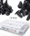 Dope 250 Pieces 12 Sizes Car Door Clip Fastener Kit With Push Retainer Clips And Buckles For Panel Trim Bumpers Mudguards Replacement Fits Ford Toyota Nissan Honda And More, 12 size box