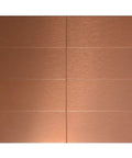 Copper Aluminum Peel And Stick Backsplash Tiles 3x6 Inches Brushed Copper Finish 80 Pack Self Adhesive Kitchen Wall Decor