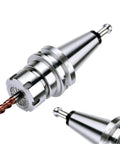 Heavy Duty CNC BT40 Tool Holder With Rock Solid Shank Precision At 0.003 for ER16 ER20 ER25 ER32 ER40 Collets, showcasing precision design.