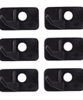 Six Pack Plastic Arrow Rest For Recurve Bow Black Self Adhesive Arrow Rest For Target Practice Hunting And Precision Shooting
