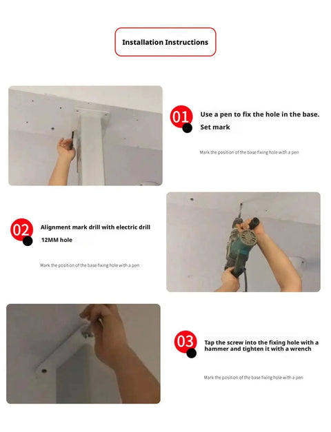 Installation instructions for Slick Wall Mount Fume Extractor Hood with Adjustable Aluminum Arms and 360 Degree Tilt.