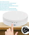 Romisbaba Electric Rotating Jewelry Display Stand For Bracelets Watches With Motorized Turntable And Cool LED Lighting controls and USB port